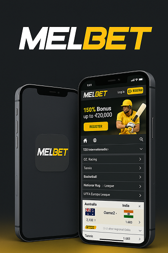 Melbet app interface on mobile devices